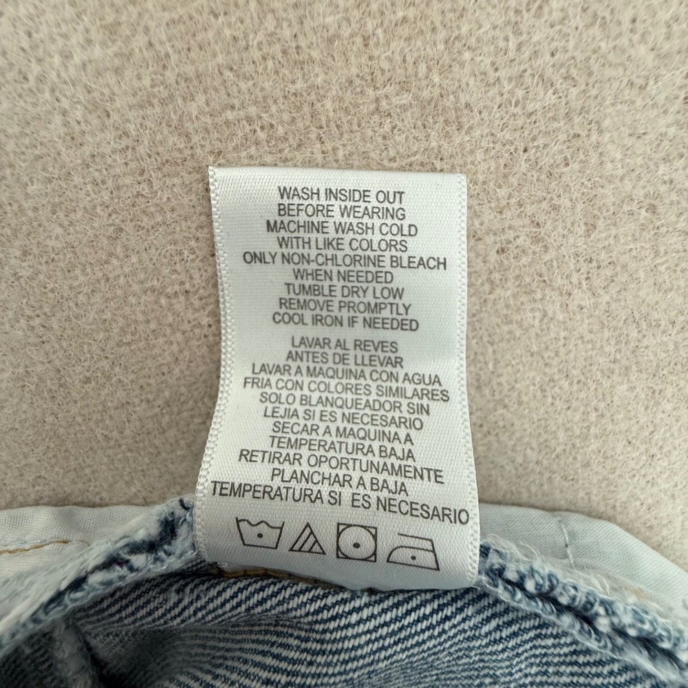 EVERY High Waisted Denim Shorts Button Fly Raw Frayed Hem Festival Indie 28 - Picture 9 of 11
